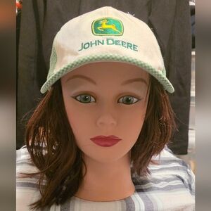 Trendy John Deere Checkered Logo Adjustable Hat